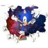 Samolepka na stenu Ježko Sonic 38x47 cm