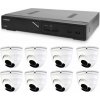 Kamerový set 1x AVTECH NVR AVH1109 a 8x 5MPx IP Dome kamera AVTECH DGM5406ASE + 8x Kábel UTP 1x RJ45 - 1x RJ45 Cat5e 15m!