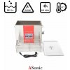 ASonic Ultrazvuková čistička 28l SUS316L nerezová nádrž hrúbka 2mm, 600W, 40kHz, 80°C