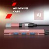 Canyon DS-02, USB-C Hub, 4 porty, 3xUSB 2.0 480Mbps, 1xUSB 3.0, 5Gbps, USB-C/USB-A adaptér, zelená CNS-TDS02GR