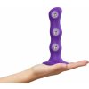strap-on-me Geisha Balls Dildo with Rotating Balls Purple M