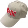 AC/DC Red Logo Šiltovka Sand UNI
