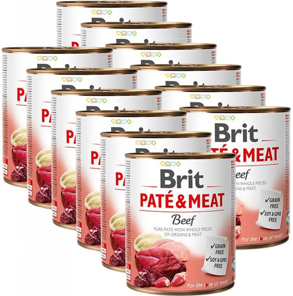 Brit Paté & Meat Beef 12 x 800 g