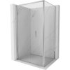 Mexen Exo, sprchovací kút so skladacími dverami 90 x 95 cm, 6mm číre sklo, chrómový profil, 816-090-095-01-00