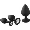 Dreamtoys Fantasstic análne plugy set 3 kusy (čierne)