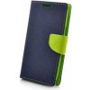Puzdro Fancy pre Samsung Galaxy A11 modro-limetkové.