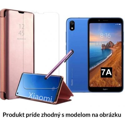 Otváracie Púzdro Luxria Clear View pre Xiaomi - Ružové Pre Xiaomi: Redmi 7a