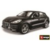 Bburago Plus Porsche Macan metalíza BB18-21077 černá 1:24