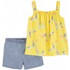 CARTER'S Set 2dielny tričko na ramienka, kraťasy Yellow Birds dievča 12m 1N662910_12M