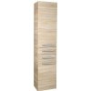 Aqualine VEGA Skrinka vysoká s košom 40x184x31cm, dub platin VG980