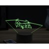 Beling 3D lampa,Boeing CH-47 Chinook, 16 farebná ULA29