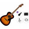 Fender California Standard Monterey E Premium SET 3-Color Sunburst Elektroakustická gitara Jumbo