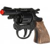 Alltoys policejní revolver kovový černý 8 ran