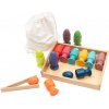 Baby Mix Drevená Montessori vkladačka vajíčka