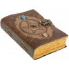 Leather Journals Vintage kožený zápisník s pentagramem: Otevři se mystice a magii!