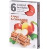 Čajové 6ks Apple Cinnamon vonné sviečky