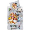 Javoli detská posteľná bielizeň / obliečky 100 x 135 / 40 x 60 cm bavlna - Labková patrola - Friends Forever