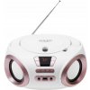 Adler AD 1181 Boombox CD-MP3 USB FM rádio AUX biely/medený