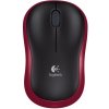 Kancelárska myš Logitech bezdrôtová M185, červená 910-002240