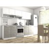 Nábytek PEGAS s.r.o. Kuchaňská linka Luigi II 180/240 bílá/beton