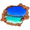 Fototapeta diera na stenu Beach seychely 90x70 cm