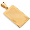 iZlato Forever Prívesok platnička na gravírovanie s matovaním v žltom zlate IZ14011