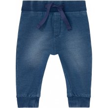 LUPILU Detské tepláky pre bábätká v imitácii rifľoviny tmavomodrá