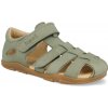 Barefoot detské sandále Koel - Ola olive zelené