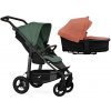 TFK Mono4 2v1 Olive Combi carrycot + Seat unit Nafukovacie kolesá Hlboká vanička Salmon