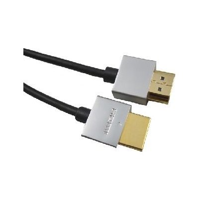 PremiumCord Slim HDMI High Speed + Ethernet kábel / pozlátené konektory / 1,5 m (8592220011833)