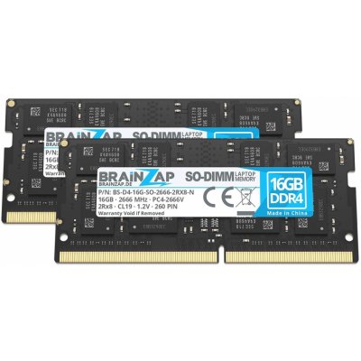 Brainzap DDR4 32GB 2666MHz CL19 (2x16GB) PC4-2666V