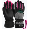 Detské lyžiarske rukavice Reusch Flash Gore-Tex black/black melange/pink glo