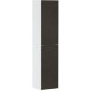 Hansgrohe Xevolos E Vysoká skrinka, 40x176x36 cm, 2 dvierka, pánty vľavo, matná biela/textilná tmavá sivá 54218660-HG