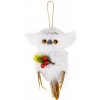 Sova MagicHome Vianoce, biela, 18x8x6 cm