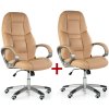 Kancelárske kreslo KEVIN 1+1 ZADARMO, béžová