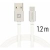 Swissten 71522203 USB - microUSB, 1,2m, bílý