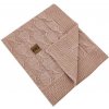Eko deka pletená z alpaky Powder Rose