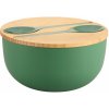 Kesper Misa na ovocie a šalát s príborom a bambusovým vekom zelená 24 cm
