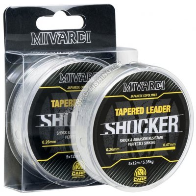 Shocker Mivardi Tapered Leader 0,28-0,47mm/5x12m