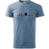 EKG rescue - Klasické pánske tričko vyššej gramáže - S ( Denim )