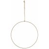 MADAM STOLTZ Závesný kruh na dekorovanie Antique brass 30 cm