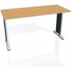 Pracovný stôl Flex, 140x75,5x60 cm, buk/kov