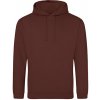 Just Hoods Unisex mikina s kapucňou JH001 Chocolate Fudge Brownie XL