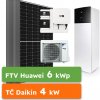Ecoprodukt On-grid Huawei 6kWp + Tepelné čerpadlo Daikin Altherma 3 RF 4kW