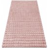 Najkoberce BUBBLE pudrovo ružový 45 štrukturálny 3D 200x290 cm