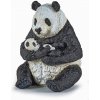 Papo Panda z młodym siedząca