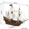 OCCRE Buccaneer pirátska loď 1:100 kit