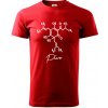 Barová chémia - pivo - Klasické pánske tričko vyššej gramáže - 3XL ( Červená )