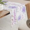 Biante Dekoračný behúň na stôl Leona LN-090 Fialové a ružové kvety 35x160 cm