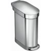 Simplehuman Koše - Odpadkový kôš Slim 45 l, kefovaná nerezová CW2044